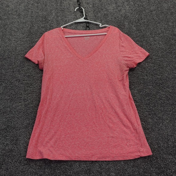 Mossimo Supply Co. Tops - Mossimo T Shirt Womens Extra Large Pink Heathered V Neck Short Sleeve Casual